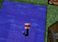 Minecraft's fishing float.