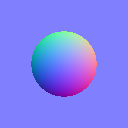 Normal map of a ball